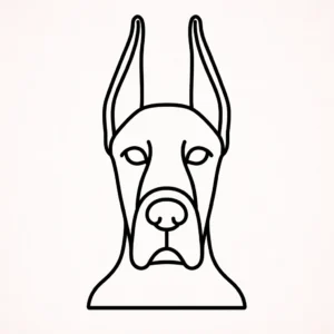 Duitse dog (geknipte oren)